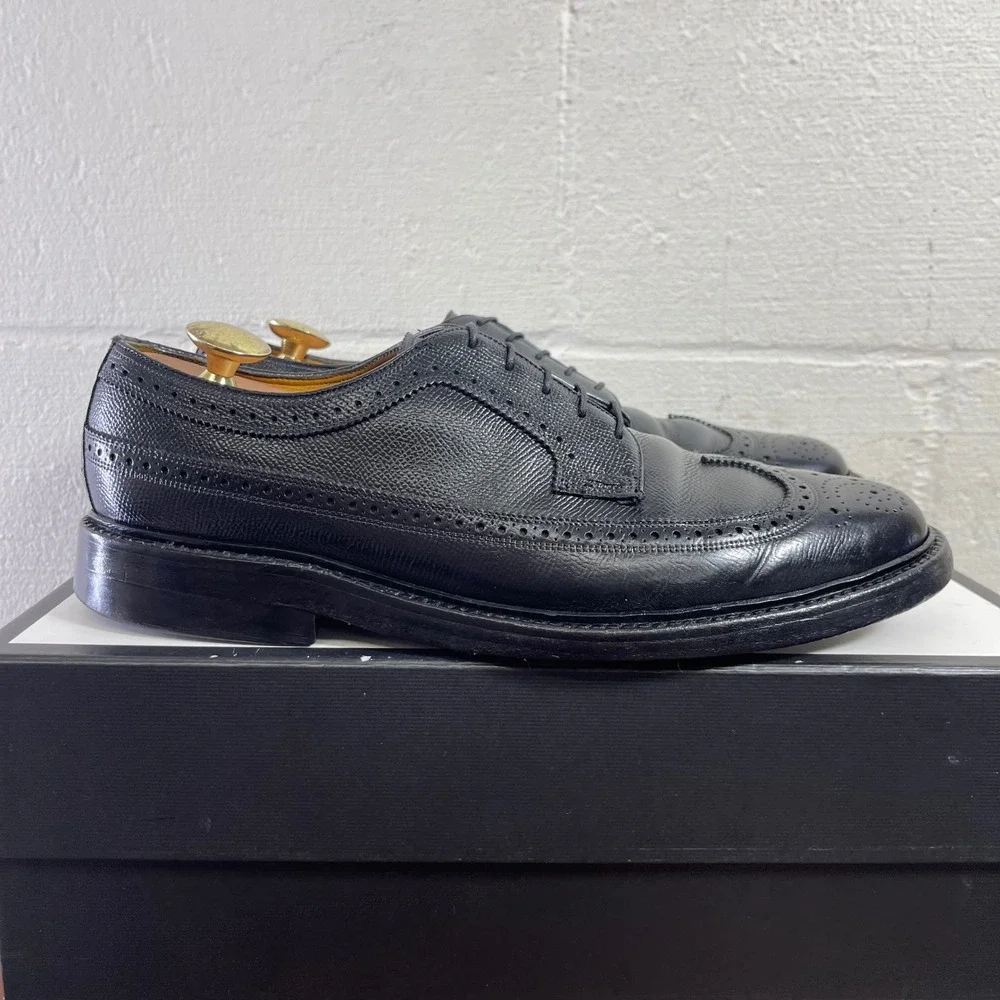 Florsheim Imperial Kenmoor 92604 Black‎ Leather Wingtip Oxford Dress Men's 9.5 C